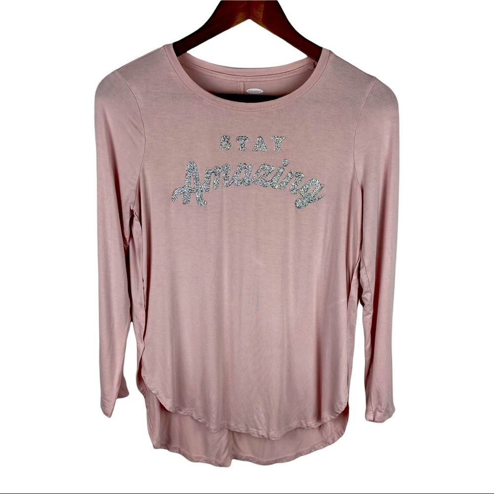 Old Navy Girls Long Sleeve ‘Stay Amazing’ Shirt
